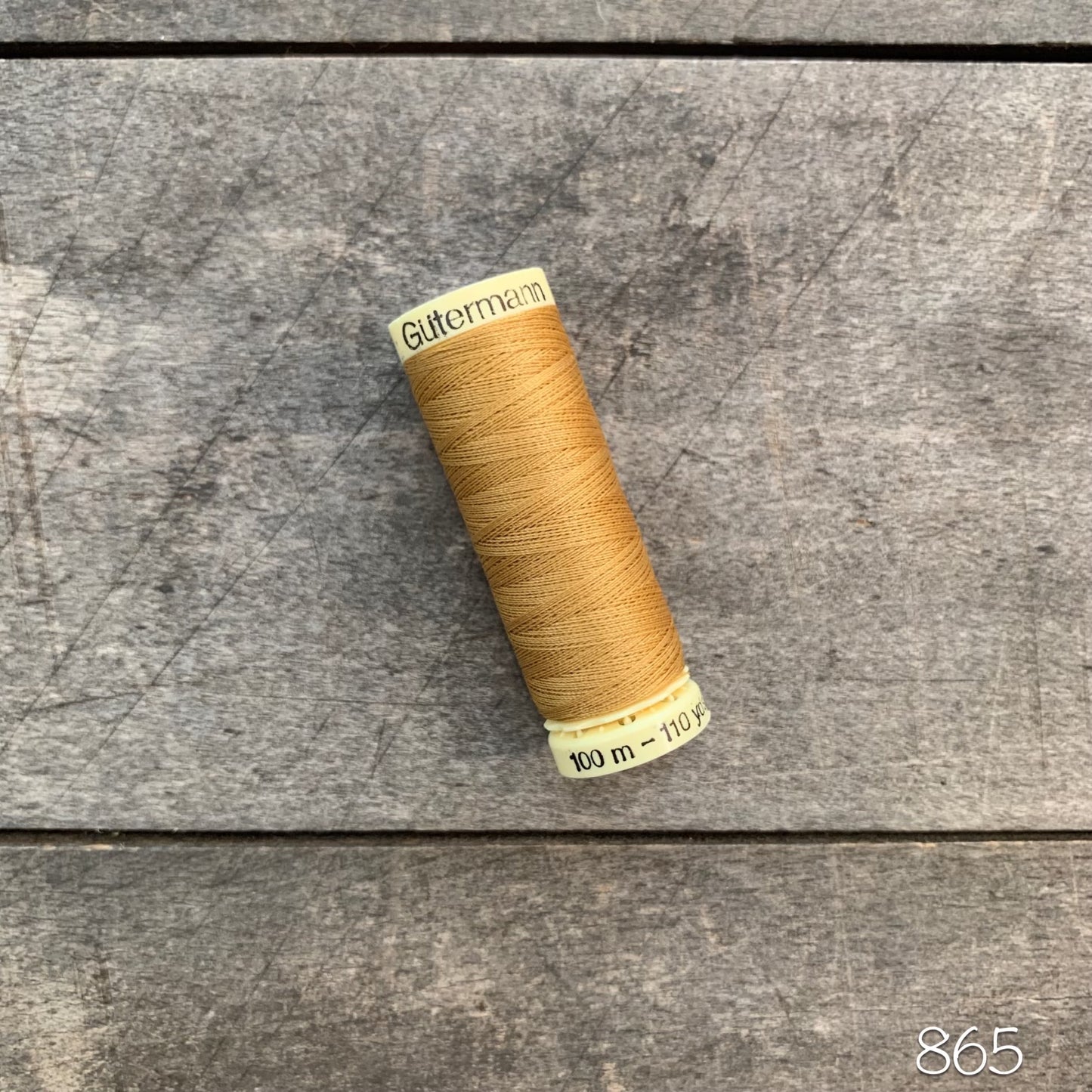 Gütermann sew-all thread - #865 gold