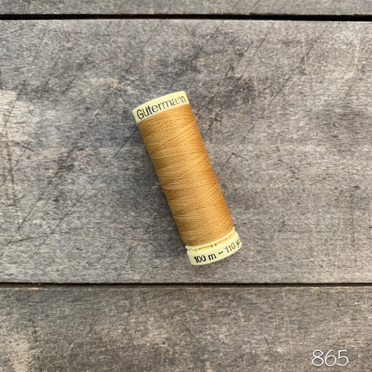 Gütermann sew-all thread - #865 gold