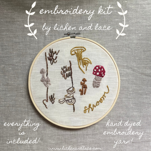 Shroom Embroidery Kit