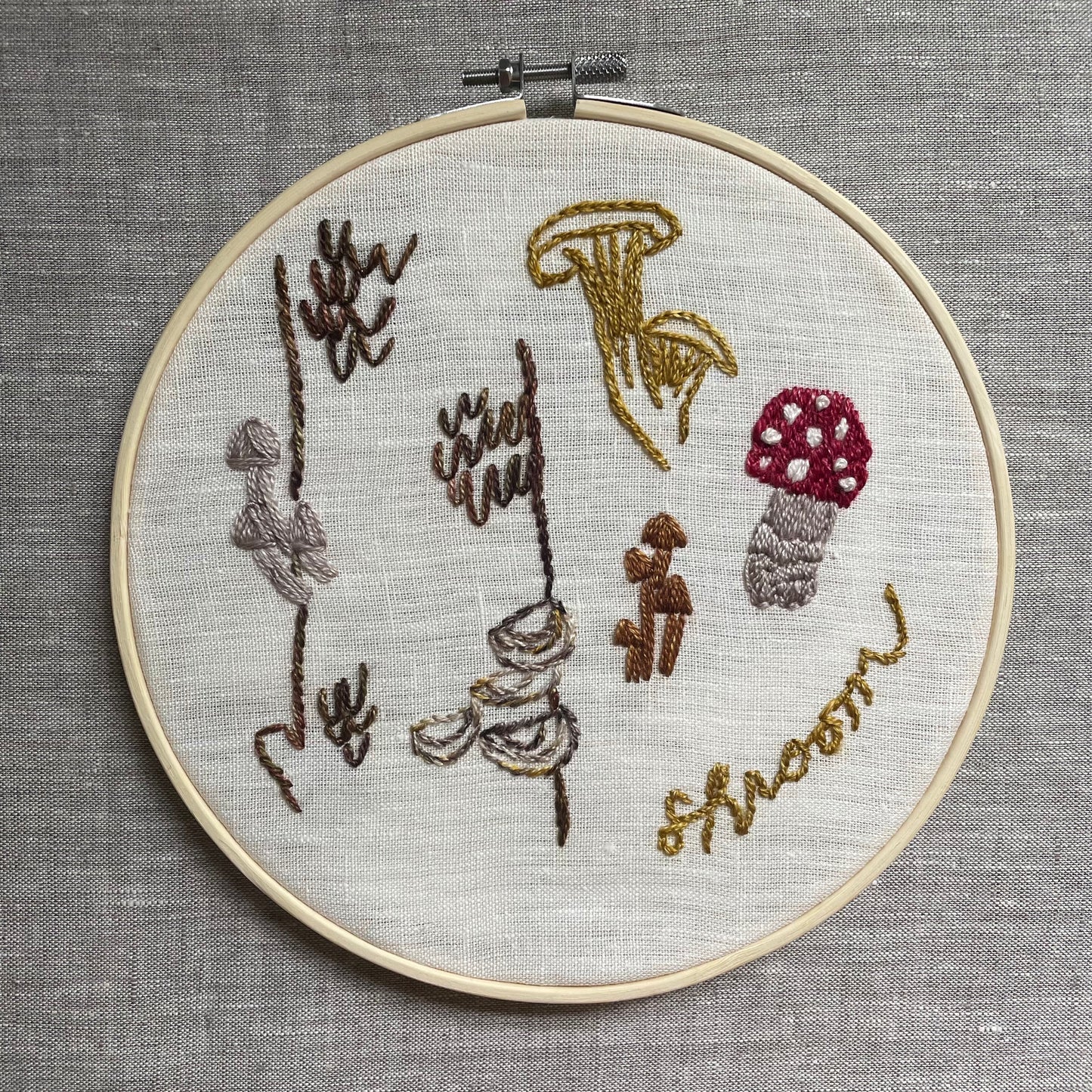 Shroom Embroidery Kit