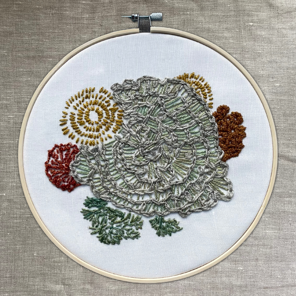 Lichen Embroidery Kit