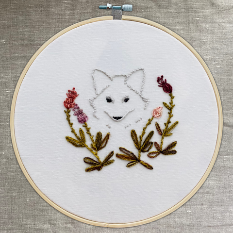 Silver Fox Embroidery Kit