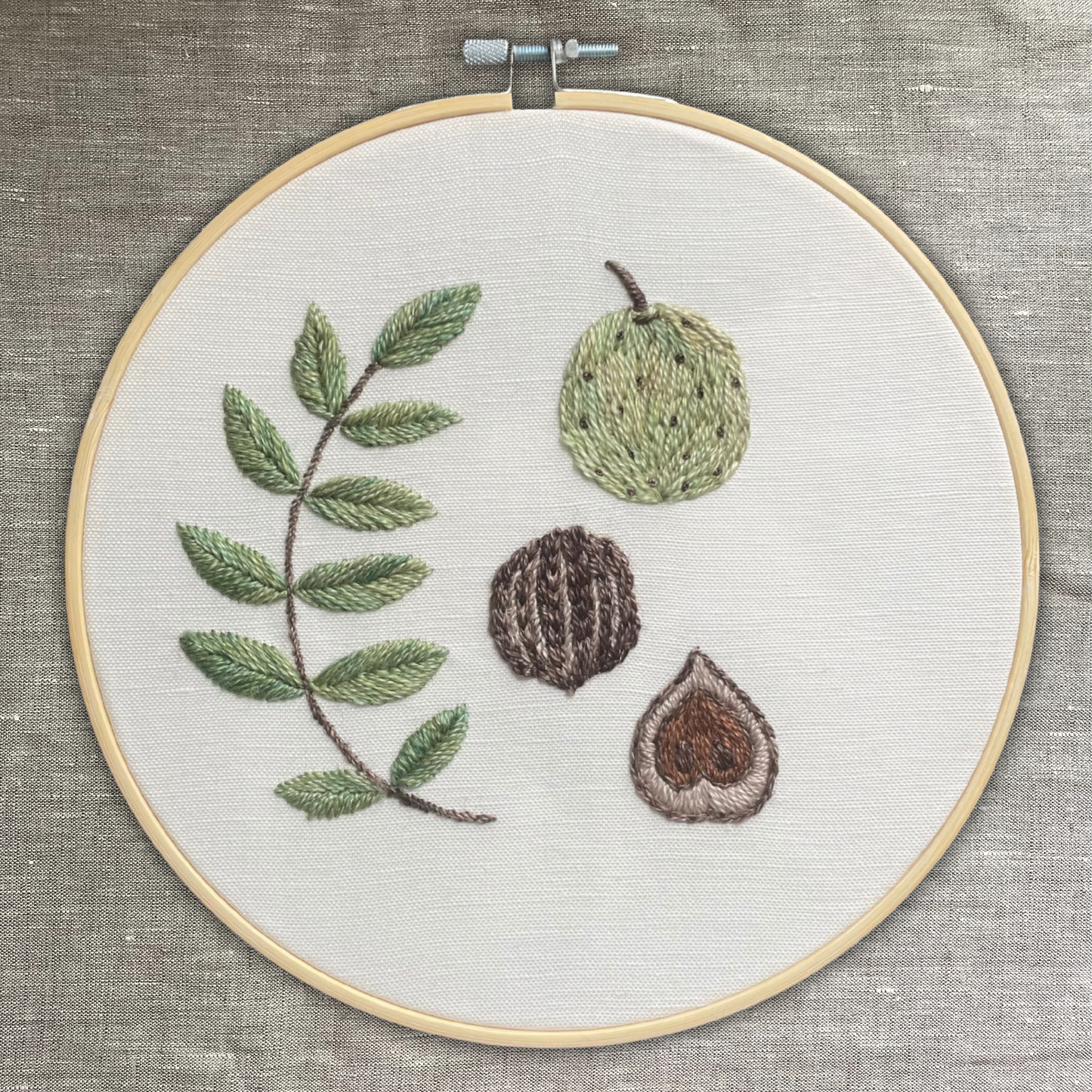 Black Walnut Embroidery Kit