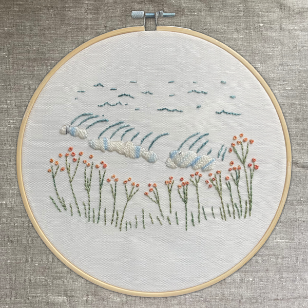 Teal Tide Embroidery Kit